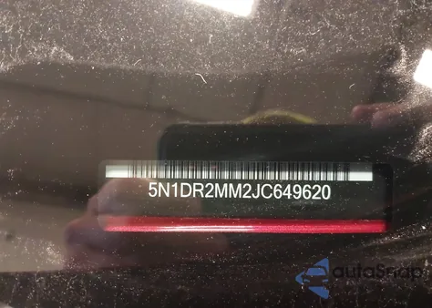 2018 Nissan Pathfinder Platinum z USA, uszkodzony, nr VIN 5N1DR2MM2JC649620